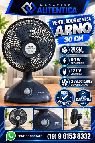 VENTILADOR DE MESA ARNO (54V-26)