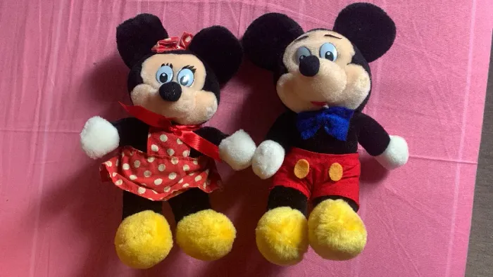 pelucias disney mickey e minie originais
