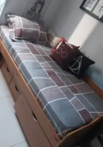 Cama solteirão Madeira Madeira