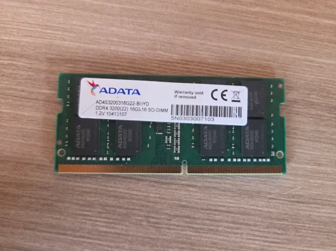 Memória RAM DDR4 16gb 3200mhz Adata Notebook
