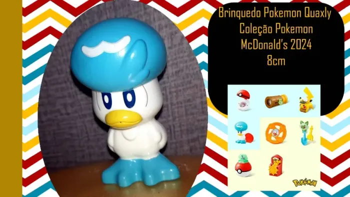 Brinquedo Pokemon Quaxly  Coleção Pokemon McDonald?s 2024 (brechó) só o boneco