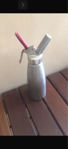Garrafa pra chantilly inox cifão