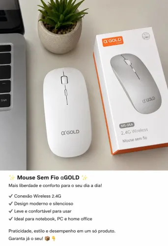 Mouse GOLD MS-04A Recarregáveis