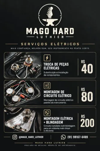 elétrica de instrumentos musicais!