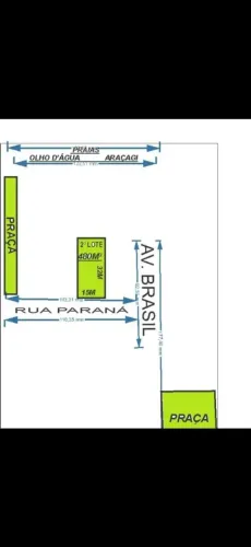 OPORTUNIDADE ÚNICA - TERRENO À VENDA ?<br>CHÁCARA BRASIL - RUA PARANÁ<br>