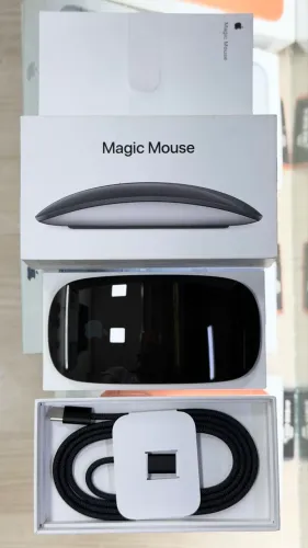 Magic mouse usb-c preto LOJA FÍSICA em estado de novo, usado 4 vezes ( usb - c black )