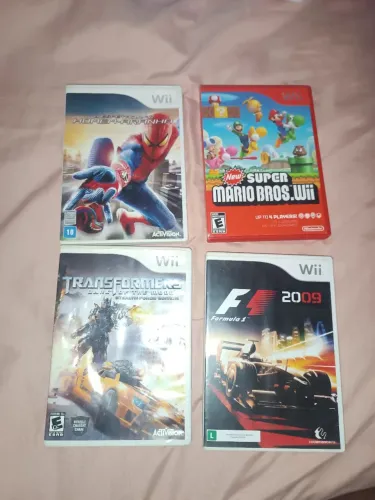 Lote 4 Jogos Nintendo Wii