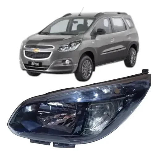 Farol Spin Esquerdo 2013 A 2018 Mascara Negra  Original G Esquerdo/motorista