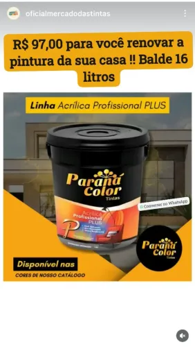 Tinta Acrílica Econômica 16 Litros 