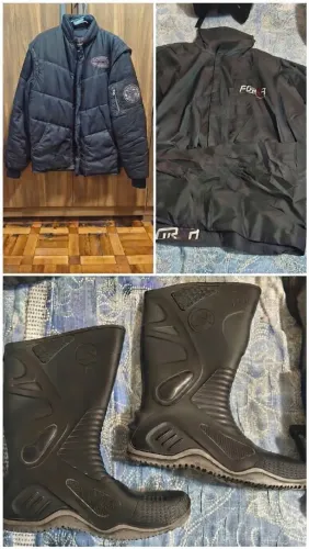 Kit Motoboy 3 em 1 - Jaqueta Califórnia Racing / Capa de chuva Forsa / Galocha