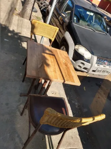 Mesa + churrasqueira 
