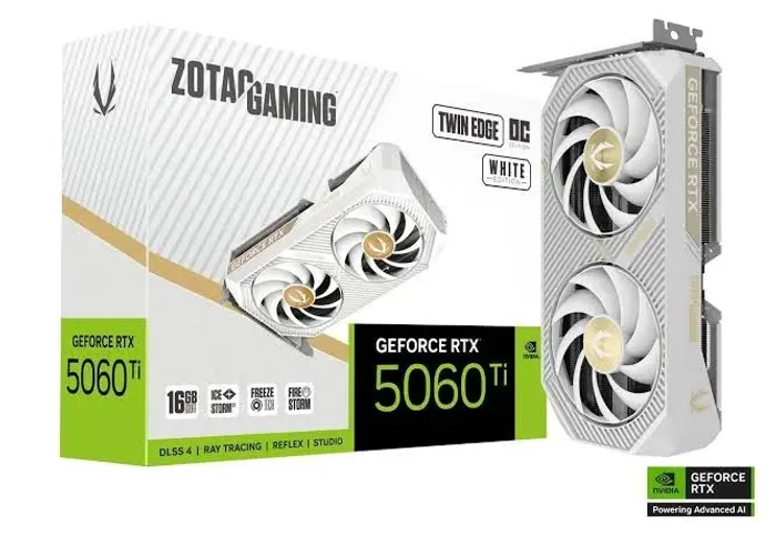 Placa de Video Nvidia rtx 5060ti 16gb branca (nova + garantia)