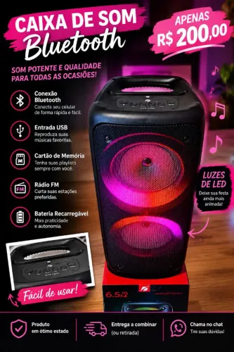 Caixa de som Bluetooth