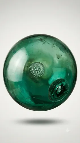 Raro Bóia De Vidro Japonesa Antiga Hokuyo (Kita) 50cm Grande