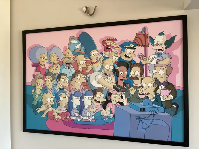 Quadro grande Os Simpsons 94x64