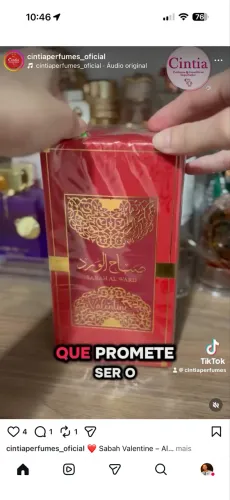 Perfume Sabah Valentine EDP 100ml original novo lacrado na caixa com garantia.