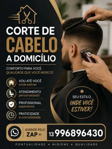 Corte de cabelo a domicílio 