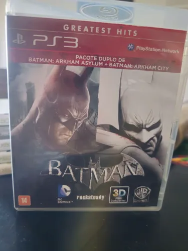 Jogo para PS3 mídia física Usado Batman Pacote Duplo Arkhan Asylum e Arkhan City