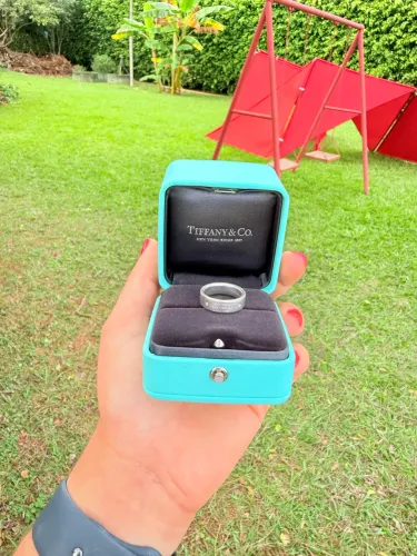 Vendo anel original da Tiffany com diamantes
