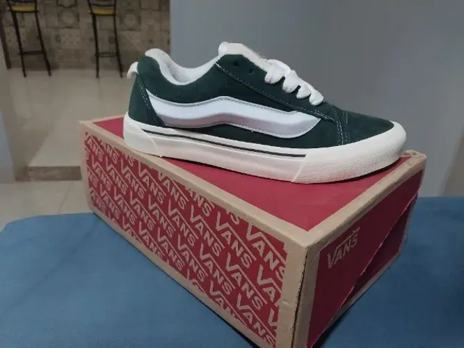Vans Knu Skool verde, tamanho 38