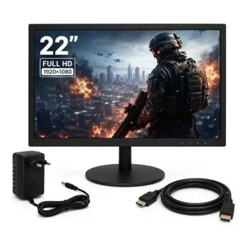 Monitor 22 Full Hd 1920x1080 Hdmi Vga Ideal Para Escritório