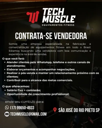 Contrata-se Vendedora