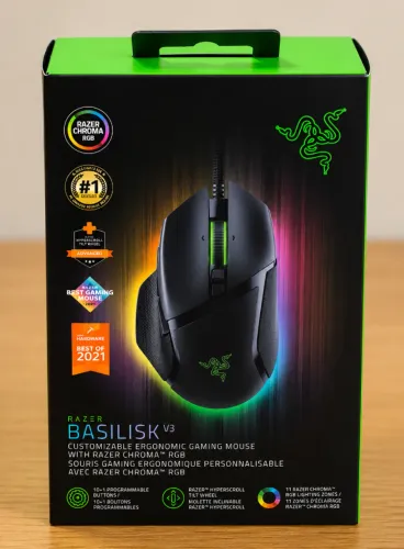Mouse Gamer Razer Basilisk V3 35K com Fio - Preto