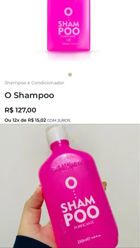 O shampoo - Lacrado (venc. 2028)