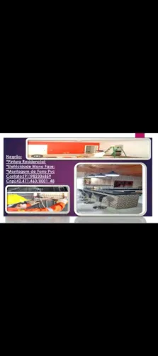 Pintura em Geral portões grades etc... Eletricidade residêncial,Alvenaria, Forro Pvc