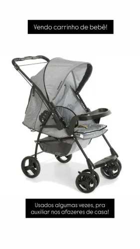 Carrinho de bebê galzerano milano reversível III 15kg 