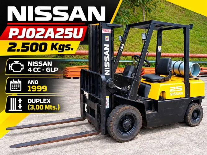 Empilhadeira - Nissan - PJ02A25U - 2.500 Kgs.