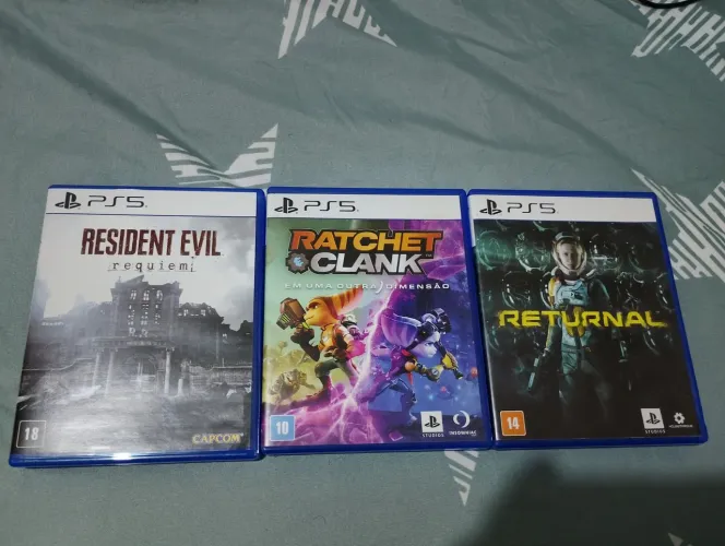 Ratchet clank PS5. Returnal PS5. Resident evil Raquim PS5 TODOS ORIGINAL, NAO TROCO So $$