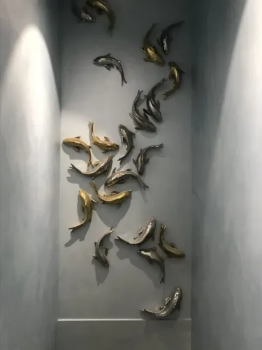 Escultura peixes 
