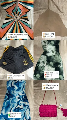 Roupas femininas 