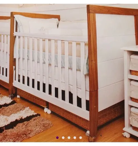 Berço mini cama gran Vitória + ninho yogi baby