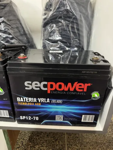 Bateria AGM Som e sistema solar 
