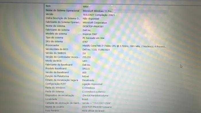 Notebook Dell