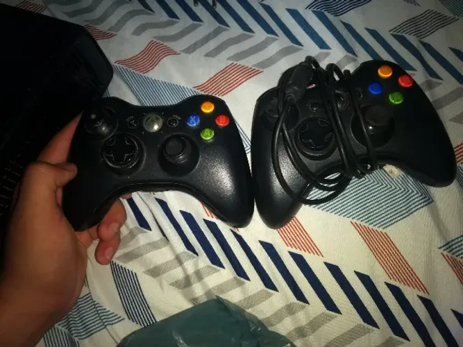 kit 360 controle +jogos