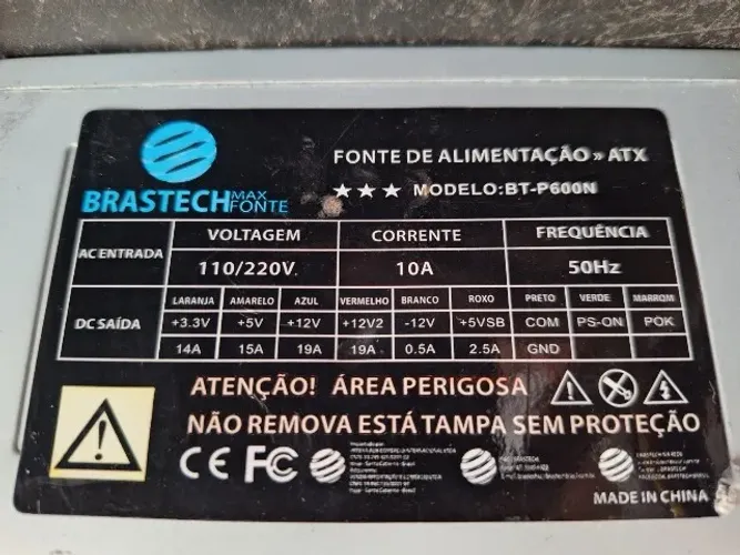 FONTE ATX BT-P600N