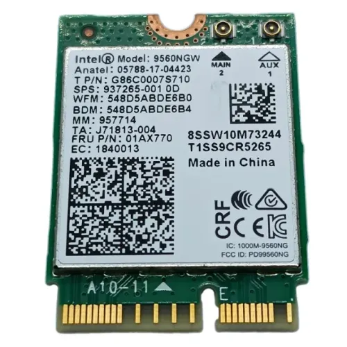 Intel Wireless-AC 9560NGW Wi-Fi AC Bluetooth 5.0 M.2 CNVi