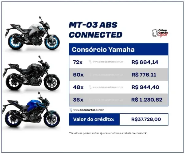  Yamaha MT-03 2026 Connected 321cc ABS