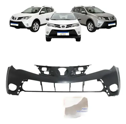 Parachoque Dianteiro Superior Rav4 2013 2014 2015 Preto Liso Para Pintura
