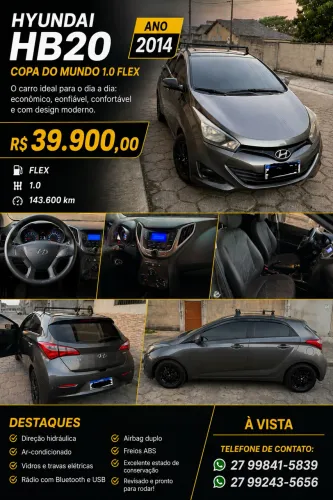 Hyundai HB20 Comf./c.plus/c.style 1.0 Flex 12V 2014