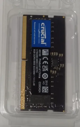 Memória RAM Crucial 8GB DDR5 5600MHz