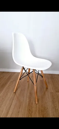 Cadeira tokstok eames branca wood