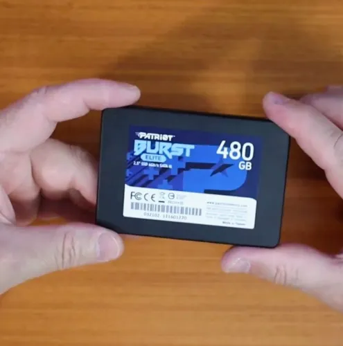 Patriot SSD BURST 480GB 2,5" SATA 3 - PBE480GS25SSDR, Preto