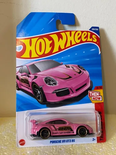 Carrinho Hotwheels Porsche 911 GT3 RS Rosa Novo 1:64 Hot Wheels