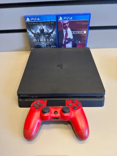 PS4 SLIM DE 500GB COM 3 MESES GARANTIA