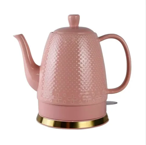 Chaleira elétrica 220v de Porcelana Rosa