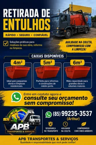 Retiradas de materiais com caixa de contêiner